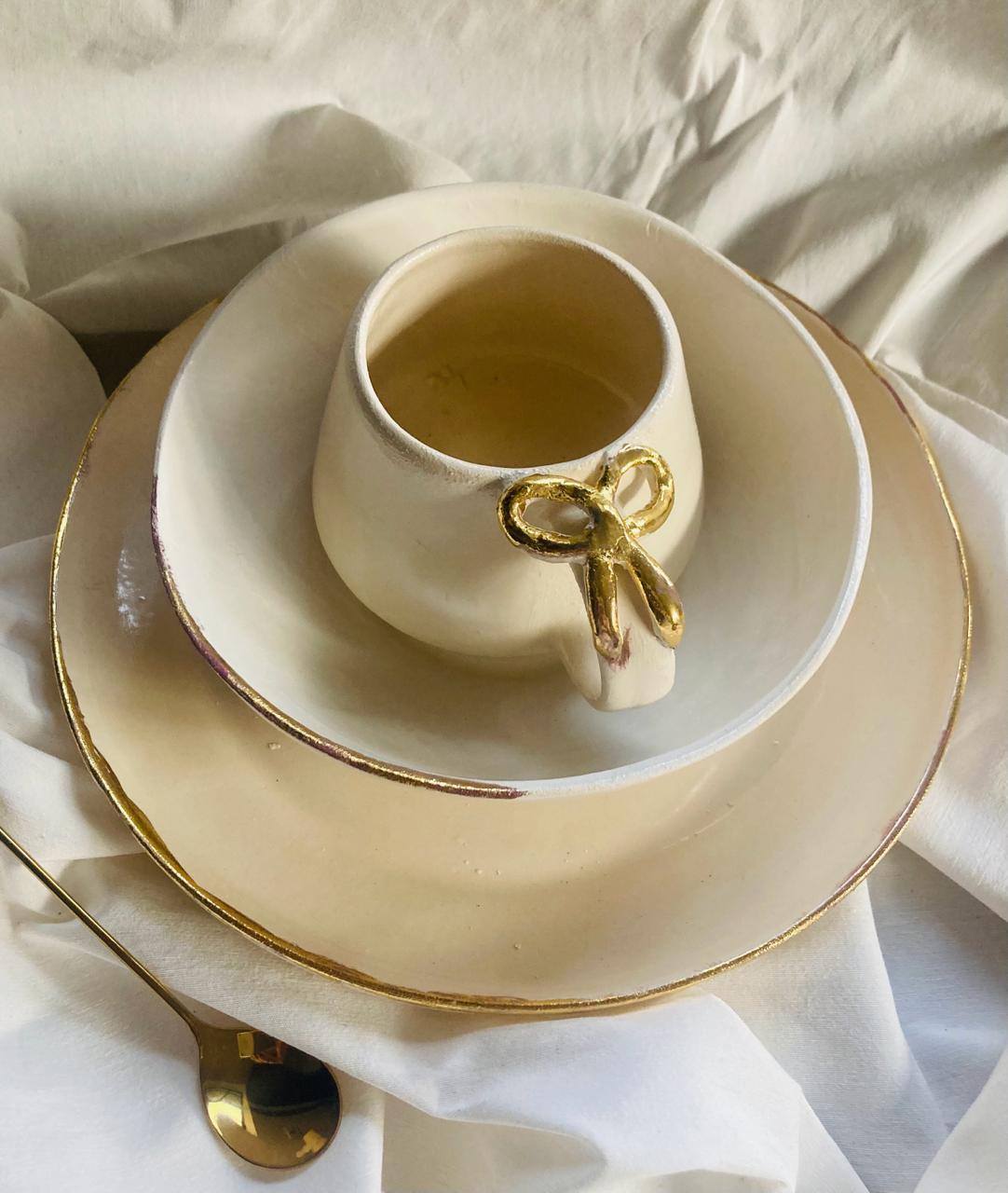 Taza rustica beige